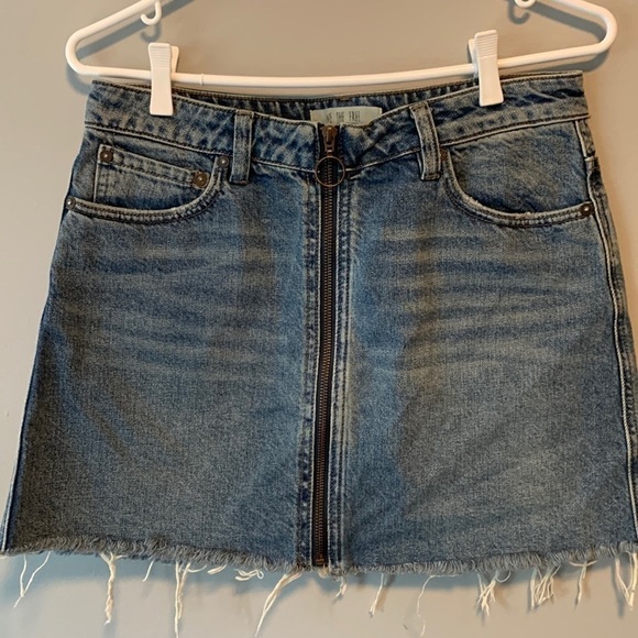 Free People We The Free Denim Mini Skirt - Picture 2 of 10